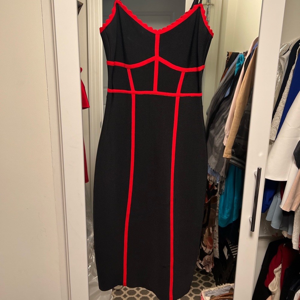 Valentine’s Day! BCBG black and red sexy dress